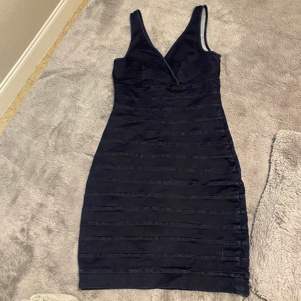 Express Dark Jean Dress Small